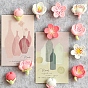 Plastic Flower Pins, with Drawing Push Pins, for Photos Wall, Maps, Bulletin Board