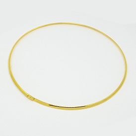 Латунный воротник ожерелье решений, жесткие ожерелья, 135 мм, 3.5 мм