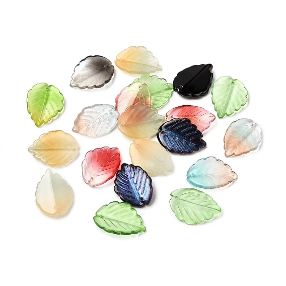 Гальванизируйте прозрачные стеклянные бусины, лист