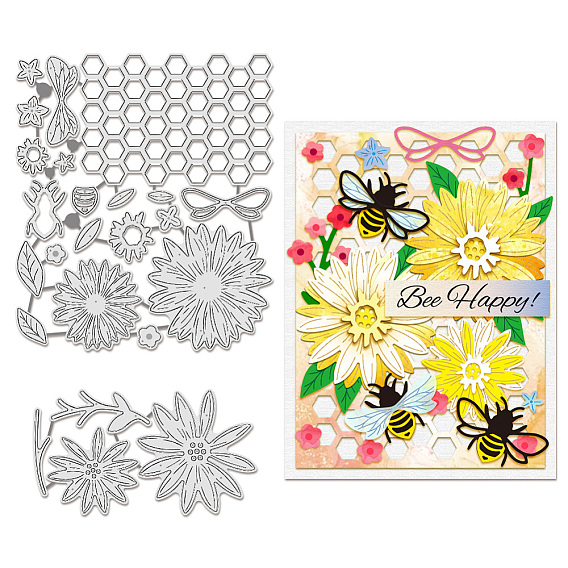 Трафареты для резки углеродистой стали для цветов, для diy scrapbooking, Фотоальбом, декоративная бумага для тиснения, цвет нержавеющей стали