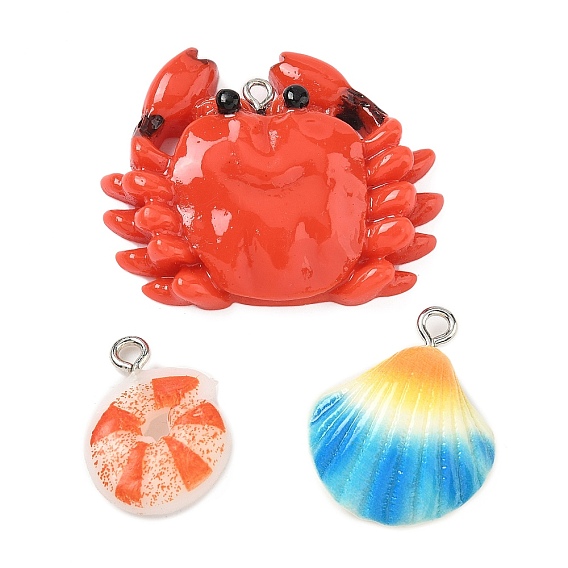 Непрозрачные подвески смолы, с железной платиной петлей