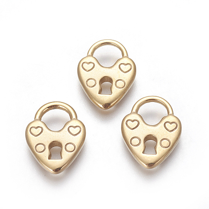 Вакуумное покрытие pvd 304 подвески из нержавеющей стали, замок на сердце