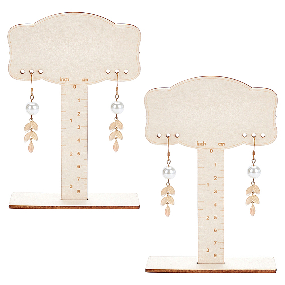 1 набор деревянных подставок для сережек