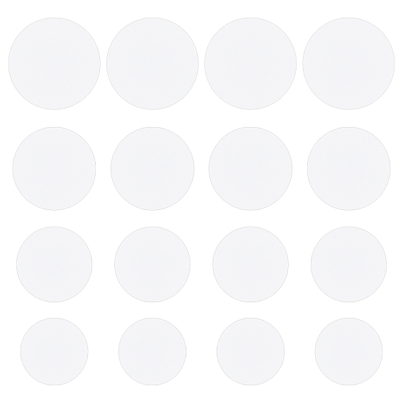 8 Bags 4 Sizes Flat Round English Paper Piecing, Paper Quilting Template for Patchwork, DIY Accessories