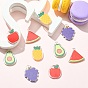 10Pcs 5 Style Translucent Acrylic Pendants, Double-Faced Printed, Fruit