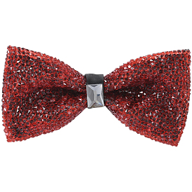 1полиэстер с галстуками-бабочками из страз для жениха, регулируемые галстуки-бабочки, бантом