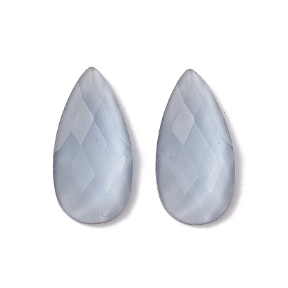 Cabuchones de cristal, lágrima, facetados
