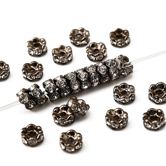 Латунные хрустальные бусины-разделители из цветка, волнистый край, для браслета ожерелья своими руками изготовление ювелирных изделий аксессуары