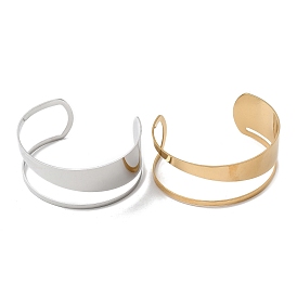 304 из нержавеющей стали манжеты браслеты, широкие браслеты для женщин