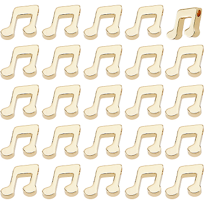 32 шт. Латунные подвески, музыкальная нота