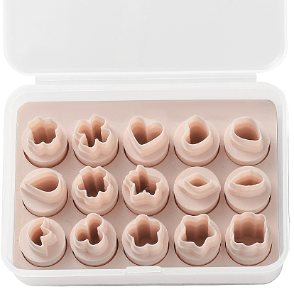 15шт. 15 стили пластиковые глиняные формы, резцы глины, разнообразные