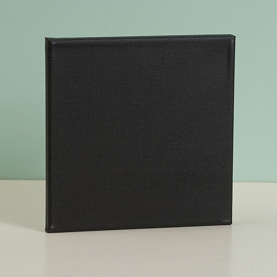 Canvas Wood Primed Framed, Stretched Cotton Board, for Painting Drawing, Square