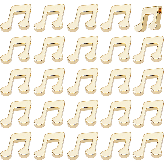 32 шт. Латунные подвески, музыкальная нота