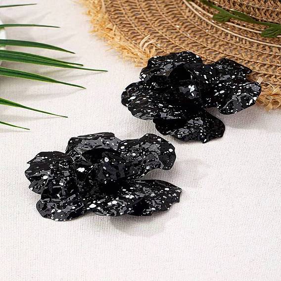 Цветочные сплава серьги