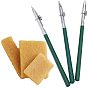 Наборы инструментов для покраски, в том числе 3 шт. художественная линейка, железная головка и пластиковая ручка, жидкая ручка для маскировки тонких линий, 4резиновый ластик