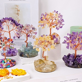 Gemstone Display Decorations, Home Office Decorations, Tree