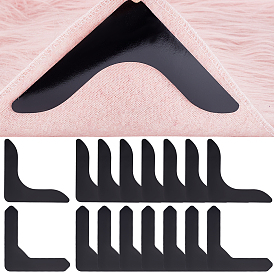 Ahademaker 16 шт. 2 самоклеящиеся нескользящие наклейки для ковров из полиуретана, моющаяся ковровая лента, для паркетных полов, кафельные полы, L-образный