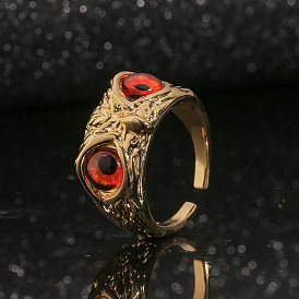 Retro Owl Ring Adjustable Hip Hop Statement Finger Jewelry Unisex