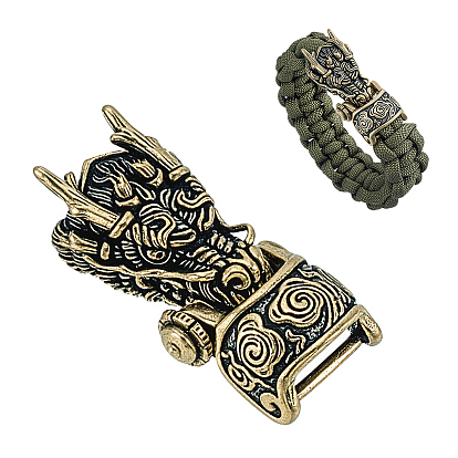 Латунные застежки-карабины, голова дракона