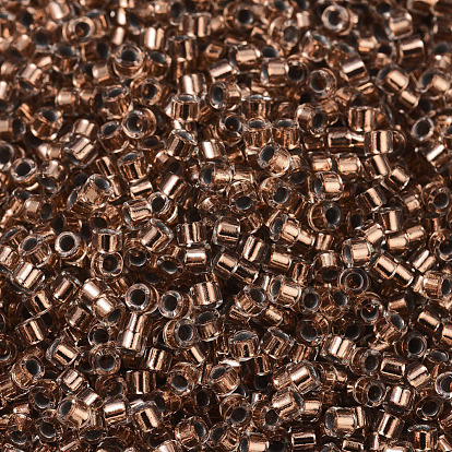MIYUKI Delica Beads, Cylinder, Japanese Seed Beads, 11/0, DB0037) Copper Lined Crystal