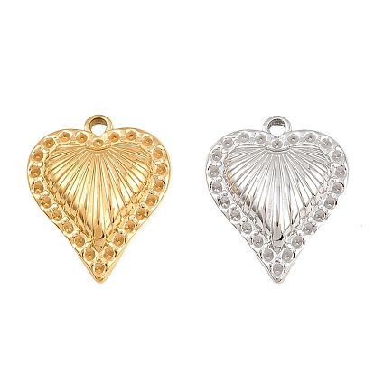 304 Настройки горный хрусталь из нержавеющей стали кулон, сердце прелести