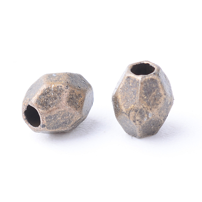 Tibetan Style Alloy Spacer Beads, Oval, Cadmium Free & Nickel Free & Lead Free