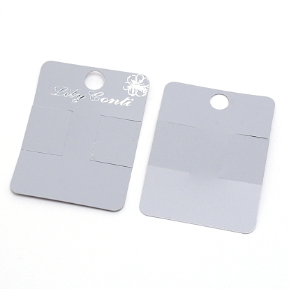 Plastic Hair Clip Display Cards, Rectangle