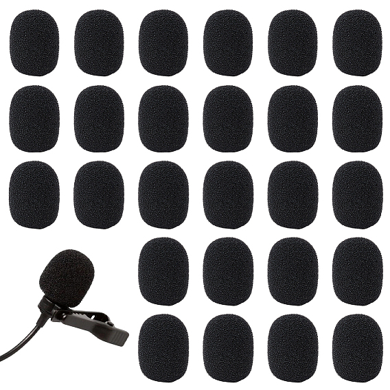 50Pcs Sponge Microphone Sleeve, Anti-Splash Dustproof Microphone Cover, for KTV, Conference Room, On Stage Performance