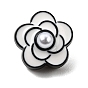 Legierung Emaille-Perlen, mit Kunststoffimitatperle, Blume