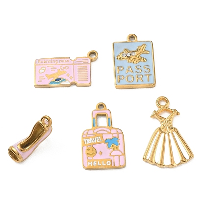 304 нержавеющей стальной эмали подвески, золотые
