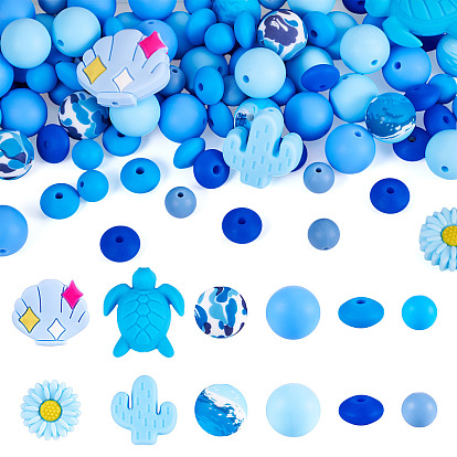 108 шт. Экологически чистые силиконовые бусины пищевого качества, фокусные бусы