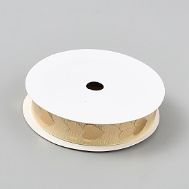 Полиэстеровая проволочная лента с узором в виде сердца, для упаковки подарков