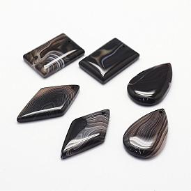 Natural Agate Pendants, Dyed, Mixed Shape