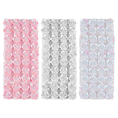 3 шт. 3 цветные полиэстеровые бусины с пайетками, блестки бисер, Аксессуары для орнаментов