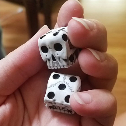 Resin Skull Dices, Party Board Game Toy