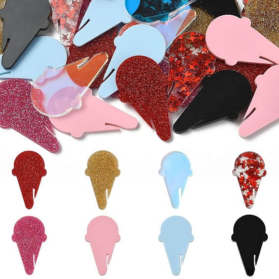 32шт 8 цвета акриловые подвески для бокалов, бокал маркер, мороженое