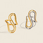 Double Layer 304 Stainless Steel Cuff Open Rings for Women