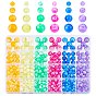534pcs Acrylperlen, Nachahmung Edelstein, Runde, Champagner