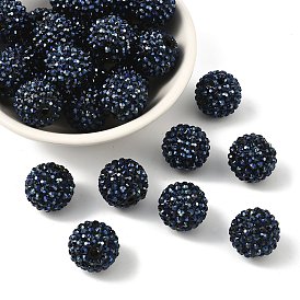 Коренастый смолы горный хрусталь жевательная резинка мяч бусины, круглые