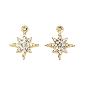 Alloy Crystal Rhinestone Pendants, Star