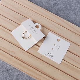 Folding Paper Ring Display Cards, Jewelry Display Card for Ring Packaging