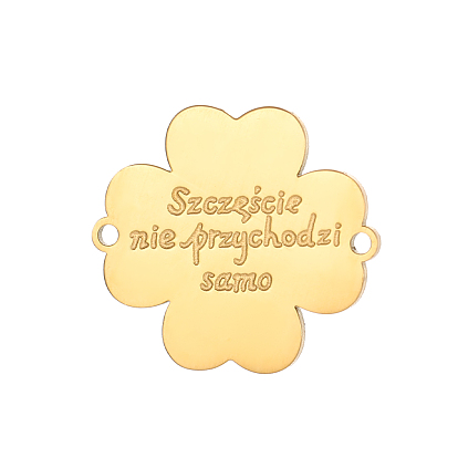 Цветок со словом 304 соединительные элементы из нержавеющей стали, ионное покрытие (ip)