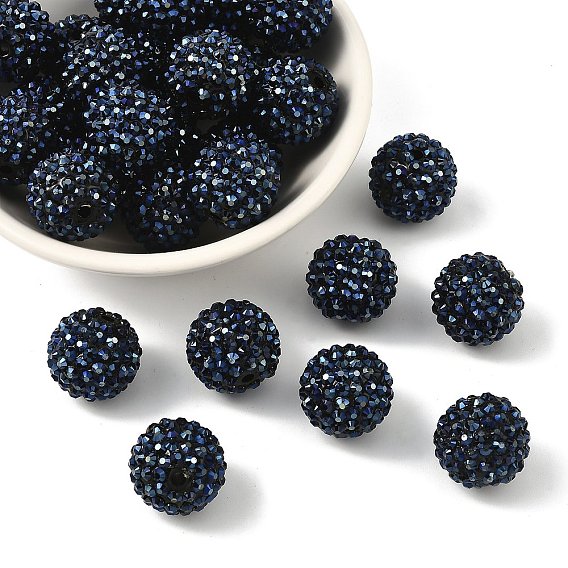 Коренастый смолы горный хрусталь жевательная резинка мяч бусины, круглые