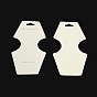 Cardboard Display Cards, Used For Necklace, Bracelet and Mobile Pendants, 124x54x0.3mm