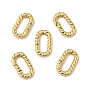 Brass Spring Gate Rings, Cadmium Free & Nickel Free & Lead Free, Twisted Oval
