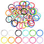 72Pcs 12 Colors Zinc Alloy Loose Leaf Book Binder Hinged Rings