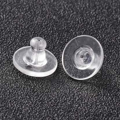 China Factory Silicone Ear Nuts, Bullet Clutch Earring Backs with Pad, for Droopy  Ears, for Stud Earring Making 10x7mm, Hole: 1mm in bulk online 