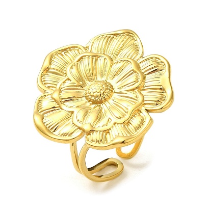 Ионное покрытие (ip) 304 открытое манжетное кольцо из нержавеющей стали для женщин