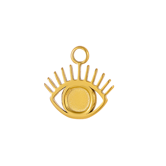 304 подвески из нержавеющей стали, Злые чары глаз, ионное покрытие (ip)