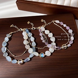 Silver Lockit Beads Bracelet, Black Titanium and Black Polyester Cord -  Jewelry - Categories